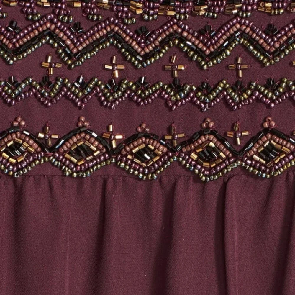 NWT Haute Hippie Beaded Silk Tunic, size small - Picture 7 of 12